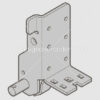 Hormann Onderconsole rechts, N, ND, NS, NB, L, LD-beslag, deurblad vanaf 400 kg, verzinkt