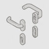 Hormann Krukstel (92) verzonken, plat, gegoten aluminium, RAL9016, KABA